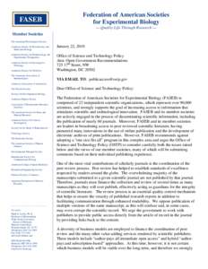 Federation of American Societies for Experimental Biology — Quality Life Through Research — Member Societies The American Physiological Society American Society for Biochemistry and