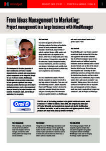 Procter & Gamble / Patent / Project management / Electric toothbrush / Medicine / Software / MindManager / Oral-B
