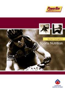 Current Concepts in  Sports Nutrition Table of Contents