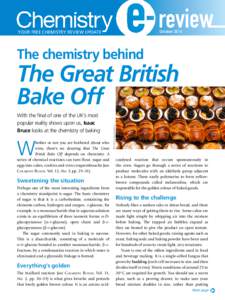 review October 2014 YOUR FREE CHEMISTRY REVIEW UPDATE  The chemistry behind