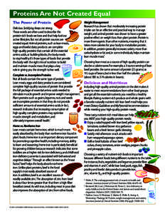 NCBA HO Plant vs Animal Protein