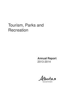 Tourism, Parks and Recreation Annual Report[removed]