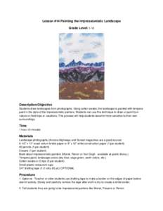 Microsoft Word - #14 Painting the Impressionistic Landscape