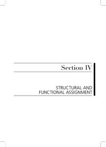 Section IV STRUCTURAL AND FUNCTIONAL ASSIGNMENT 19 SECONDARY STRUCTURE ASSIGNMENT