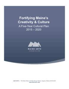 Maine Arts CommissionCultural Plan July 27FINAL copy edited LN
