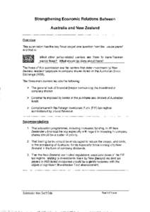 Submission 4 - Geoff Cole - Strengthening Economic Relations between Australia and New Zealand - Joint Productivity Commission study