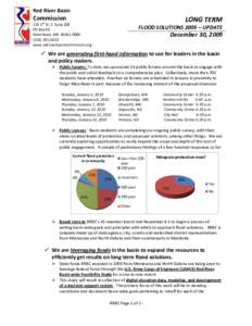 Red River Basin  Commission LONG TERM