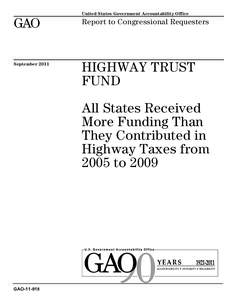 Highway Trust Fund / Transportation Equity Act for the 21st Century / Federal Highway Administration / Excise tax in the United States / Law / Government / Humanities / Surface and Air Transportation Programs Extension Act / Recreational Trails Program / 109th United States Congress / Safe /  Accountable /  Flexible /  Efficient Transportation Equity Act: A Legacy for Users / Interstate Highway System