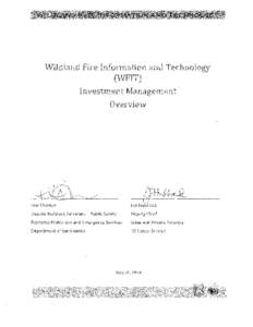 Wildland Fire Information and Technology Investment Management Review