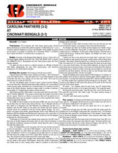 Microsoft Word - wr141007 week 6 game 5, bengals-panthers WEB.docx