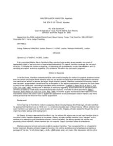 Confrontation Clause / Appeal / Texas Court of Criminal Appeals / Melendez-Diaz v. Massachusetts / DNA profiling / Sixth Amendment to the United States Constitution / Law / United States Constitution / Crawford v. Washington