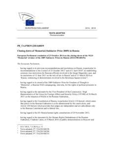 [removed]EUROPEAN PARLIAMENT TEXTS ADOPTED Provisional edition
