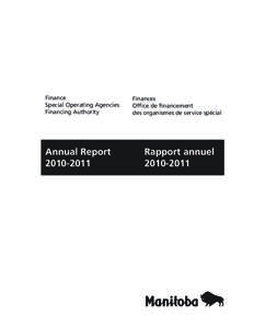 Finance Special Operating Agencies Financing Authority Annual Report[removed]
