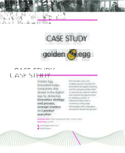 CASE STUDY  Golden Egg Small businesses Innovation helps