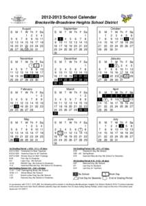 District Calendar[removed]Approved Dec. 13, 2011