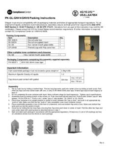 4G/Y2.2/S/** USA/+AA7854 (** DOM) PK-GL-GNV4/GNV8 Packing Instructions