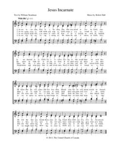 Jesus Incarnate - Music and Lyrics