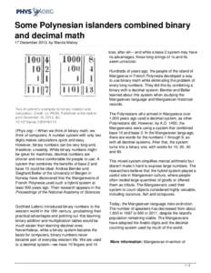 Computer arithmetic / Elementary arithmetic / Binary arithmetic / Binary numeral system / Binary / Floating point / Numeral system / Decimal / Number / Mathematics / Arithmetic / Linguistics