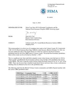 Volusia County, FL Coastal Barrier Resources System (CBRS) Mapping Issue