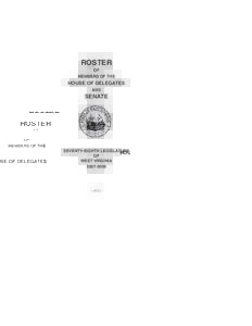 Roster of Senate and House Members