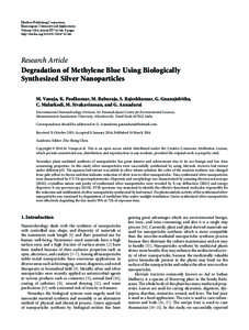 Science / Nanoparticle / Silver nanoparticles / Photocatalysis / Colloidal gold / Center of Excellence in Nanotechnology at AIT / Nanotechnology / Nanomaterials / Chemistry