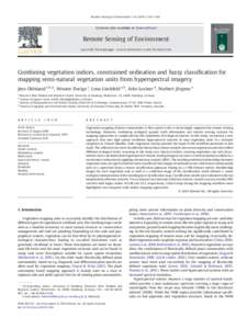 Combining vegetation indices, constrained ordination and fuzzy classification for mapping semi-natural vegetation units from hyperspectral imagery