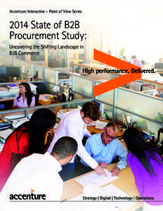Accenture Interactive – Point of View SeriesState of B2B Procurement Study: Uncovering the Shifting Landscape in B2B Commerce