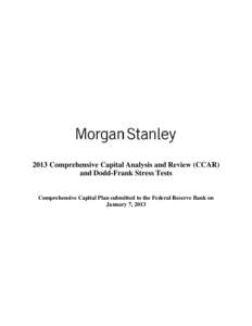 2013 Comprehensive Capital Analysis and Review (CCAR) and Dodd-Frank Stress Tests Comprehensive Capital Plan submitted to the Federal Reserve Bank on January 7, 2013  TABLE OF CONTENTS