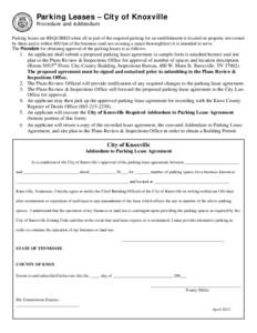 Microsoft Word - Parking Lease Agreement - Procedure  Addendum.doc