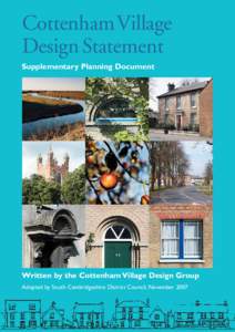 CottenhamVillage Design Statement Supplementary Planning Document Written by the Cottenham Village Design Group Adopted by South Cambridgeshire District Council, November 2007