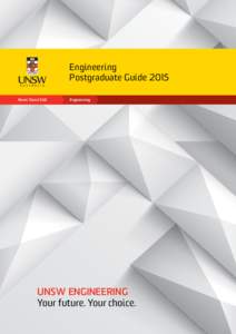 Engineering Postgraduate Guide 2015 Never Stand Still Engineering