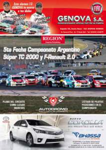 Super TCAutodromo Provincia de La Pampa - Junio 2014