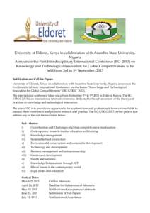 Microsoft Word - Call for Papers UNIVERSITY OF ELDORET corrected-1.doc