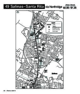 Salinas Transit Center / Salinas /  California / Northridge Mall / Northridge / Alisal / Salinas /  Ecuador / Hartnell College / Salinas / Monterey County /  California / Geography of California / California