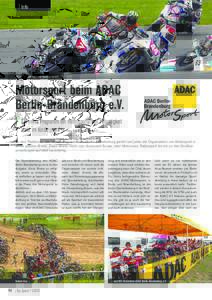 | Info  IDM am Lausitzring – die Tradition bleibt? Motorsport beim ADAC Berlin-Brandenburg e.V.