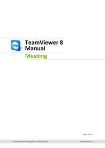 TeamViewer 8 Manual Meeting Rev[removed]