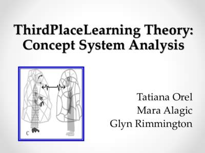 ThirdPlaceLearning Theory: Concept System Analysis Tatiana Orel Mara Alagic Glyn Rimmington