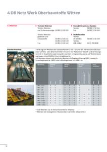 4 DB Netz Werk Oberbaustoffe Witten 	 Kontakt für externe Kunden 	 Telefon					[removed]