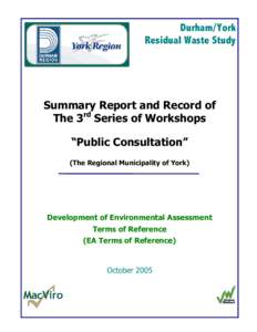 Microsoft Word - York.Workshop No.3 - Report - Final for Proposed EA ToR.doc