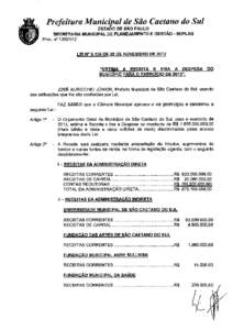 PREF MUNIC DE SÃO CAETANO DO SUL Dem Receita/Despesa - Categoria Econômica - Anexo 1 Orçamento para[removed]RECEITA