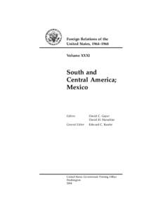 1043_chfm[removed]:00 PM Page[removed]B428-S[removed]Foreign Relations of the United States, 1964–1968 Volume XXXI