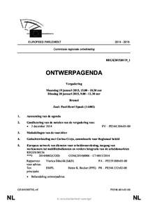 EUROPEES PARLEMENT[removed]Commissie regionale ontwikkeling