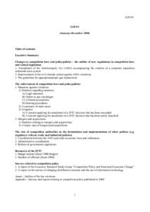 Imperfect competition / Business / Competition law / Allied Command Transformation / Mergers and acquisitions / Cartel / Law / Management / Japanese competition law / Japanese law / Anti-competitive behaviour