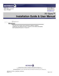 Apteryx Inc. 313 S. High St. Suite 200 Akron, OH0889 voicefax