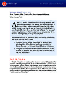 Star Creep: The Costs of a Top-Heavy Military