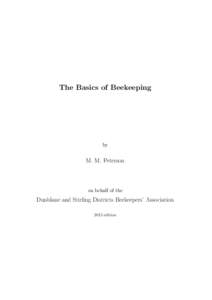 The Basics of Beekeeping  by M. M. Peterson