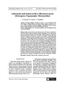 © Comparative Cytogenetics, [removed]Vol. 2, No. 1, P[removed]ISSN[removed]Print), ISSN 1993-078X (Online)