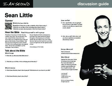 discussion guide  Sean Little Opener  Live and Tell