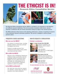 Bioethics / Wisconsin Institutes for Discovery / Bioethicists / Science / Biology / Behavior / University of Wisconsin–Madison / Ethics / Morgridge Institute for Research