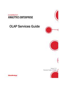 OLAP Services Guide  Version: 9.5.1 Document Number:   Version 9.5.1